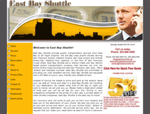 Tablet Screenshot of eastbayshuttle.net
